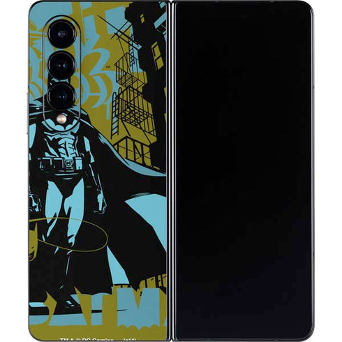 DC Comics Batman Poster Abstract Galaxy Z Fold4 5G Skin